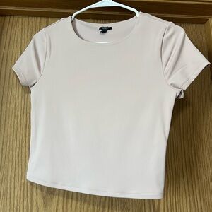 Express Women's Soft Pink Bodycon Short Sleeve Tee